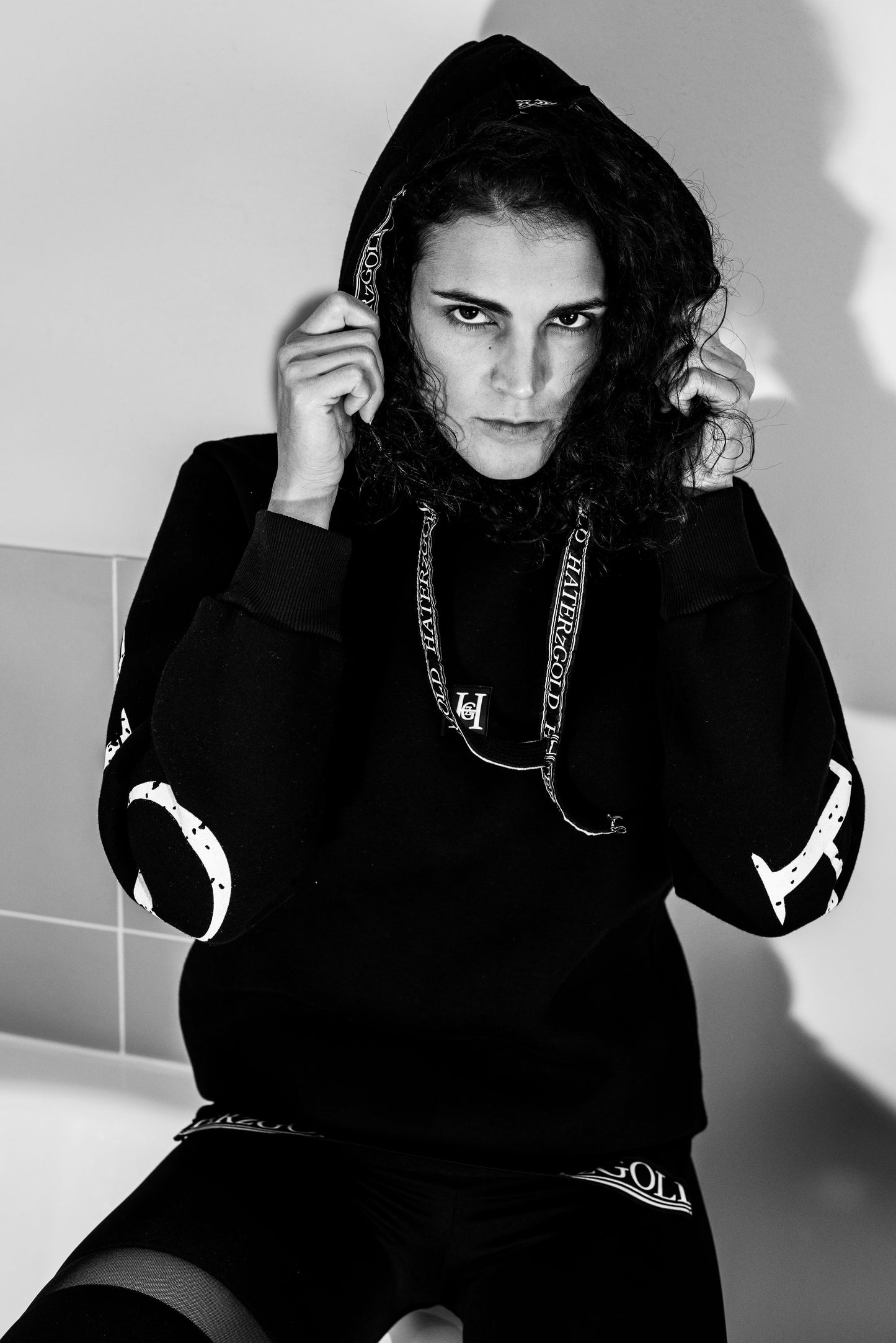 HATERzGOLD Hoodie Damen